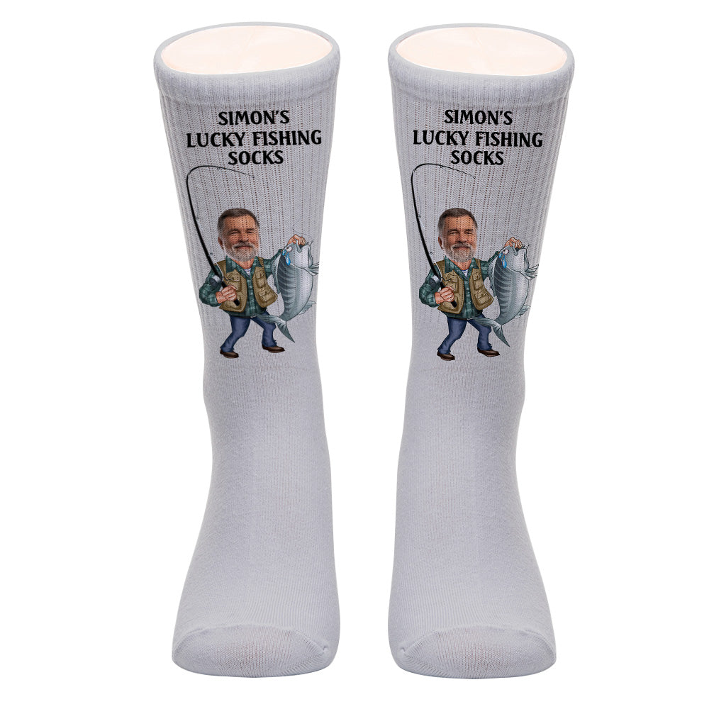 Lucky Fishing Socks - Personalized Fishing Socks