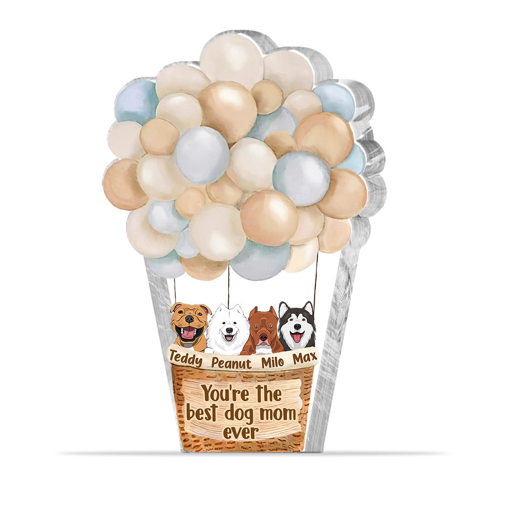 Dog Mom - Personalized Mother's Day Dog Custom Shaped Acrylic Plaque