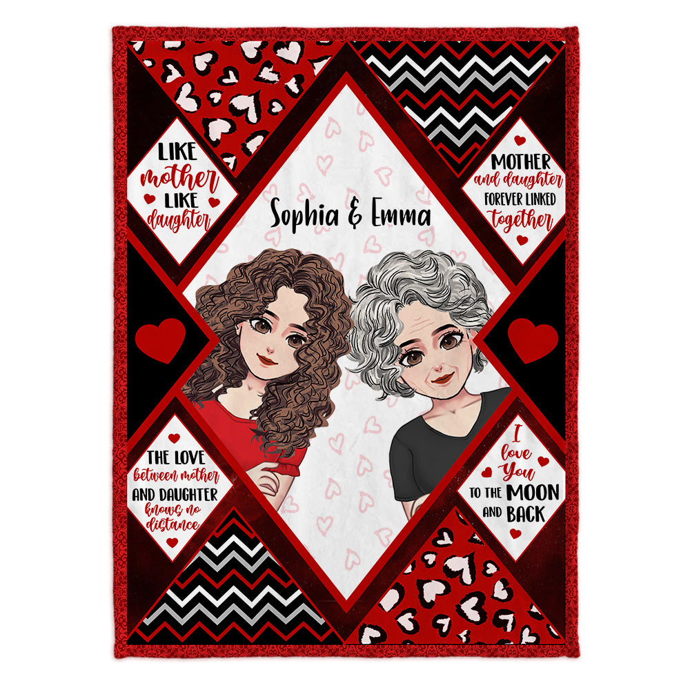 Mother And Daughter - Personalized Mother's Day Mother Blanket