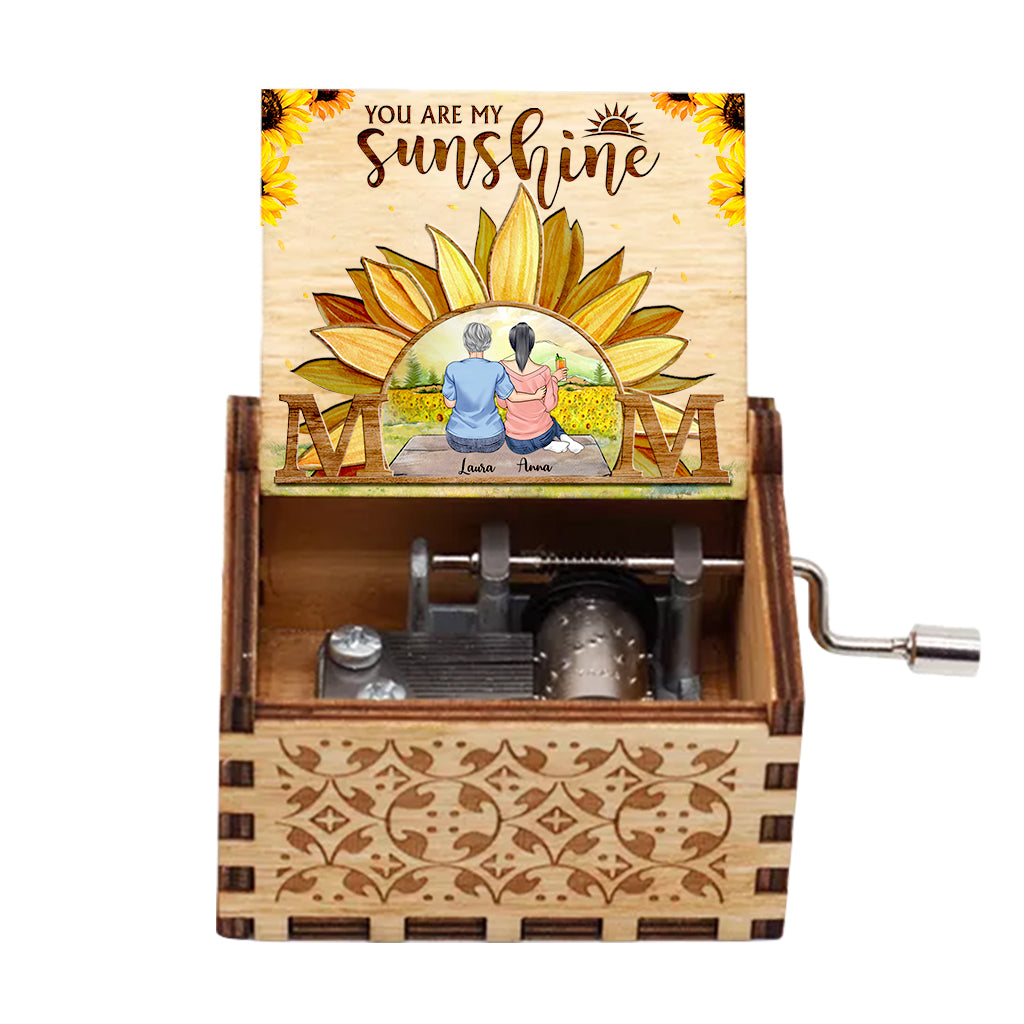 You Are My Sunshine - Personalized Mother Hand Crank Music Box