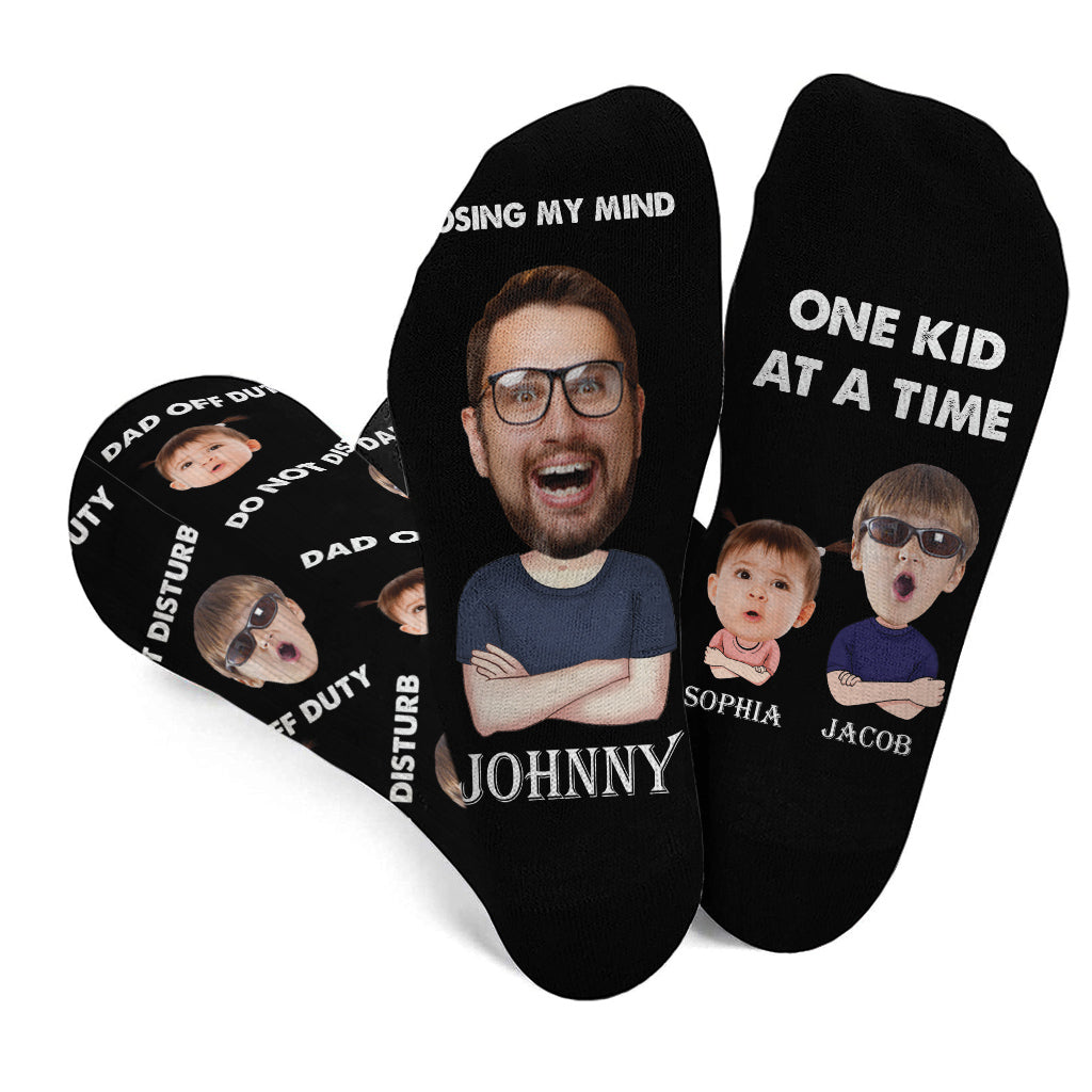 Losing My Mind - Personalized Father Socks