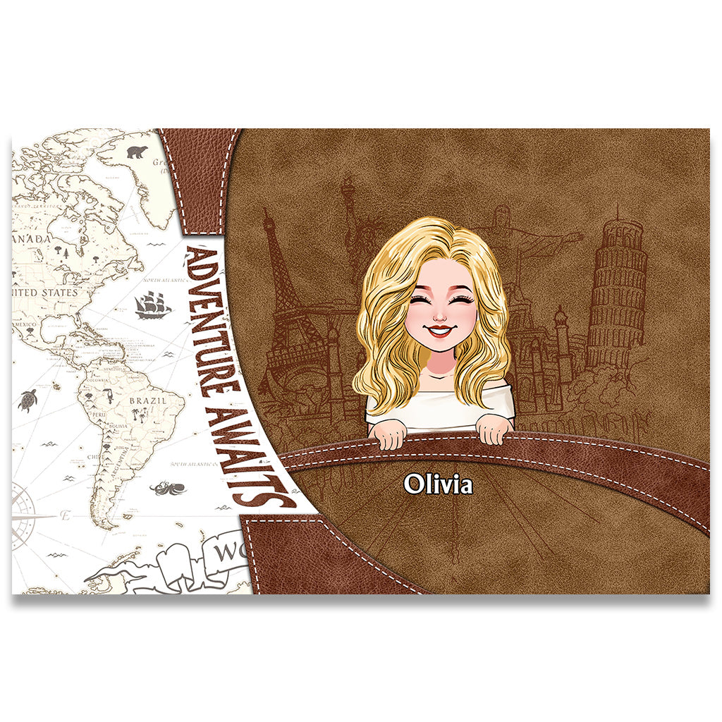 Adventure Awaits - Personalized Travelling Doormat