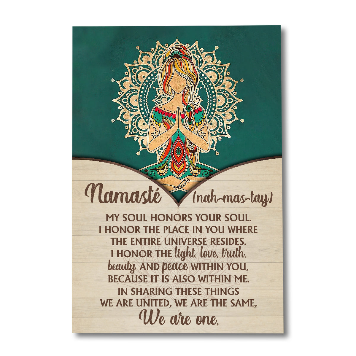 Namaste - Yoga Canvas And Poster