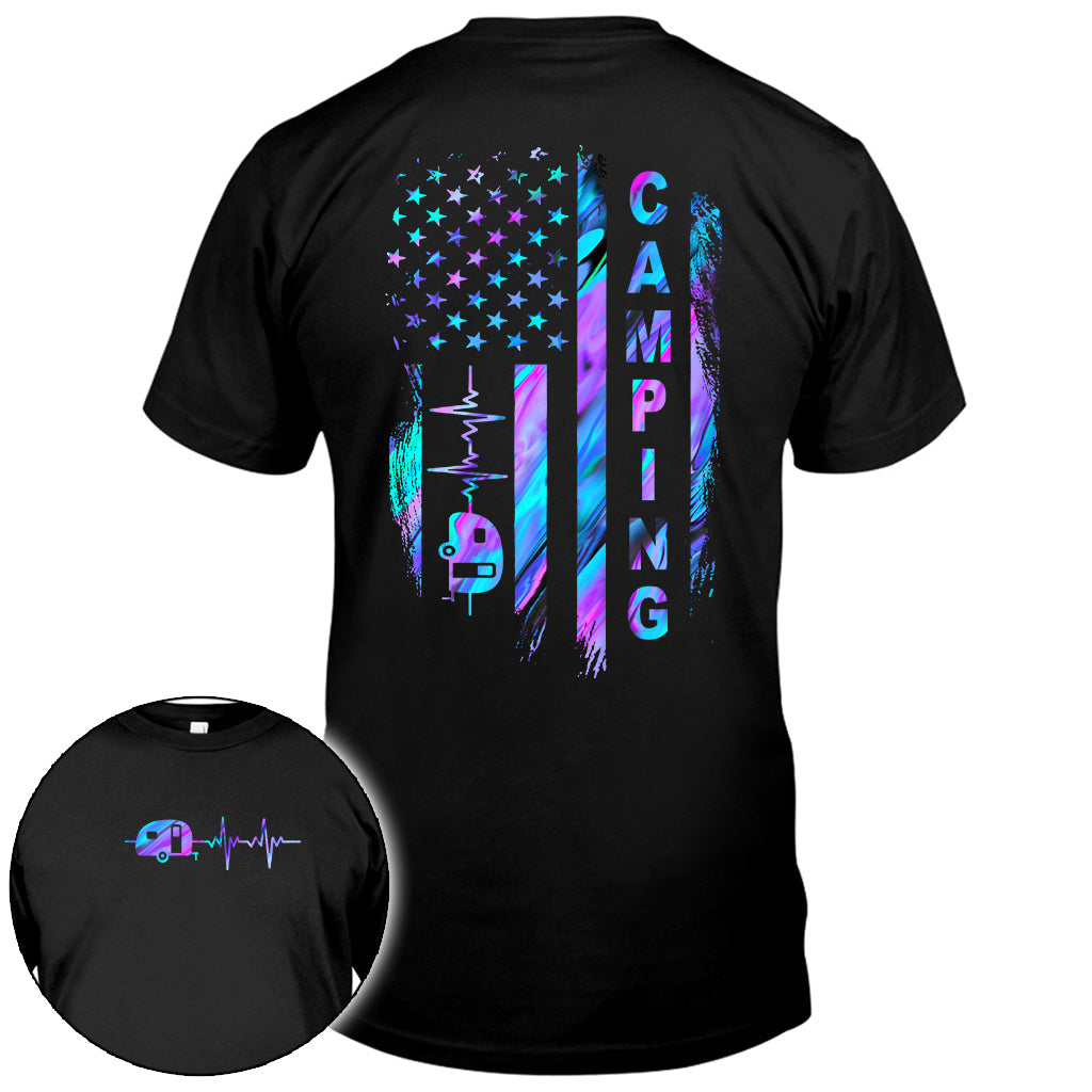 Camping Flag - Hologram T-shirt and Hoodie 1121