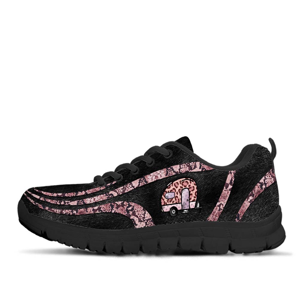 Leopard And Rose - Camping Sneakers