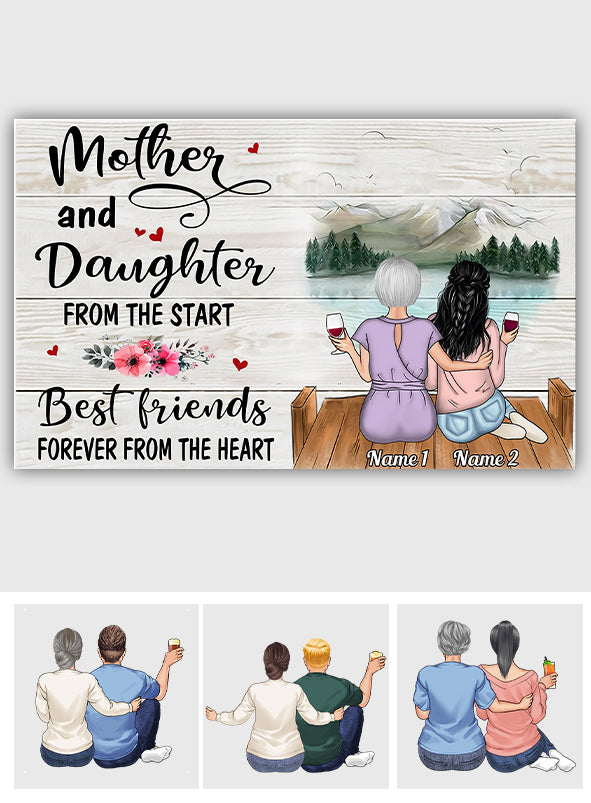Forever Linked Together - Personalized Mother Canvas And Poster