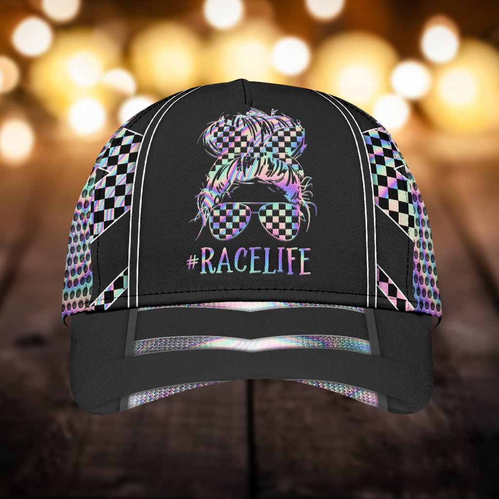 Race Life Cap With Printed Vent Holes - Racing Cap