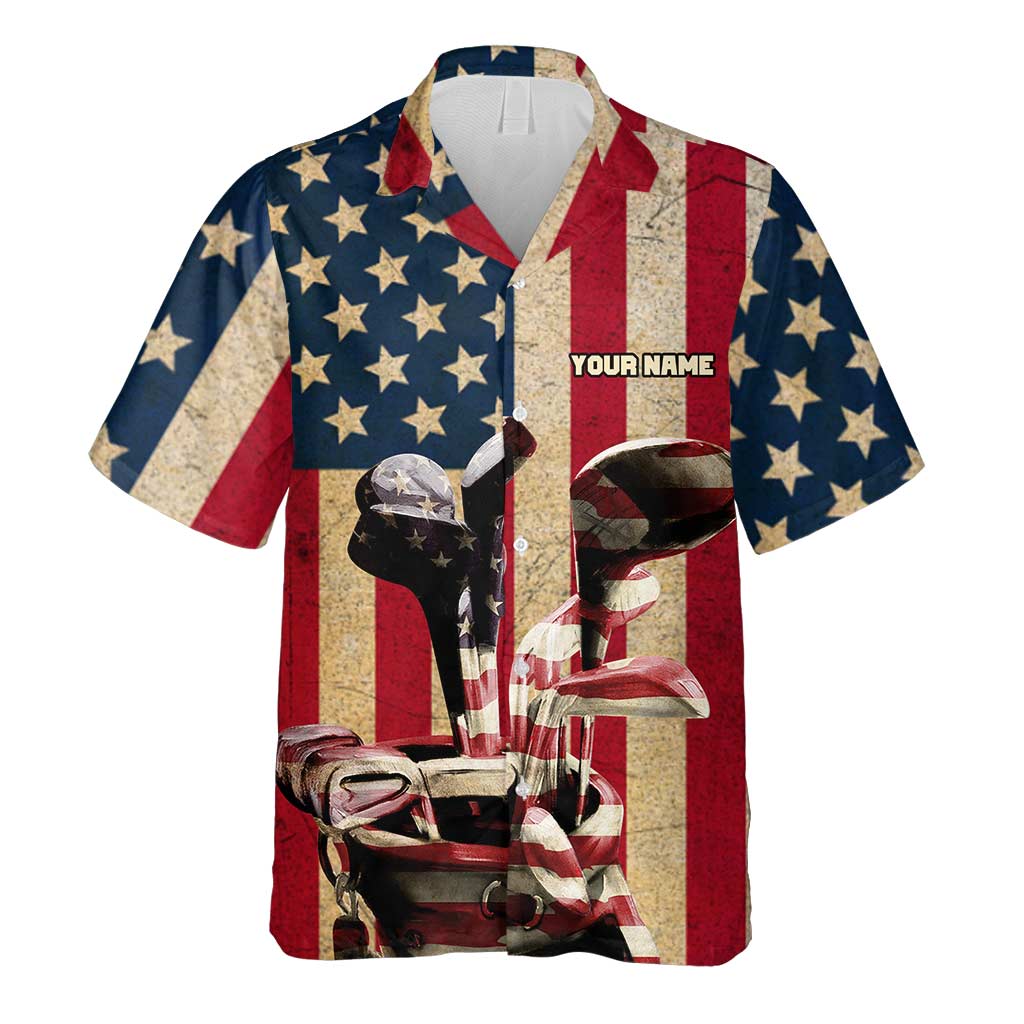 Freedom Golf Flag - Personalized Independence Day Hawaiian Shirt