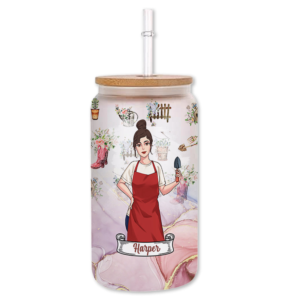 Some Girls - Personalized Gardening Can Glass
