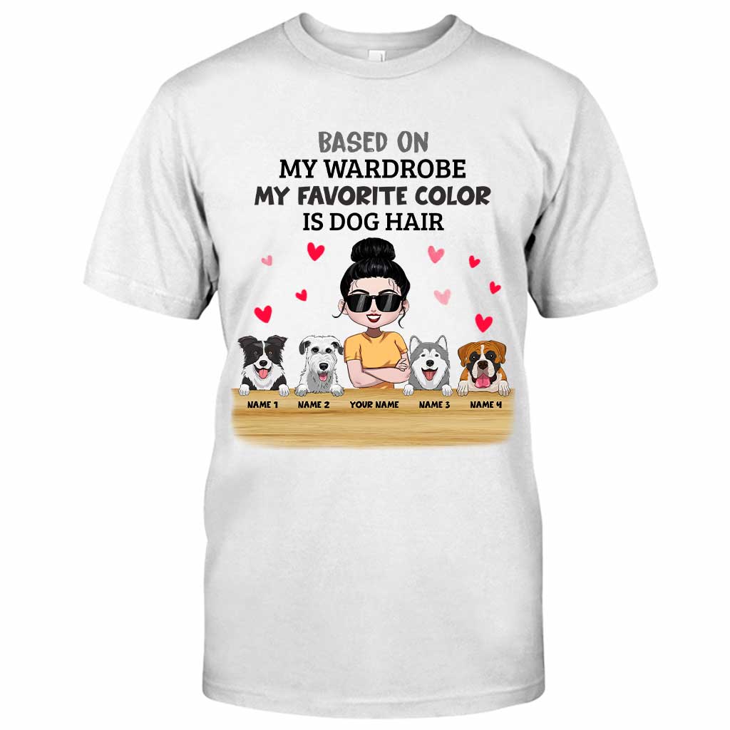 My Favorite Color Is Dog Hair - Personalized Dog T-shirt and Hoodie