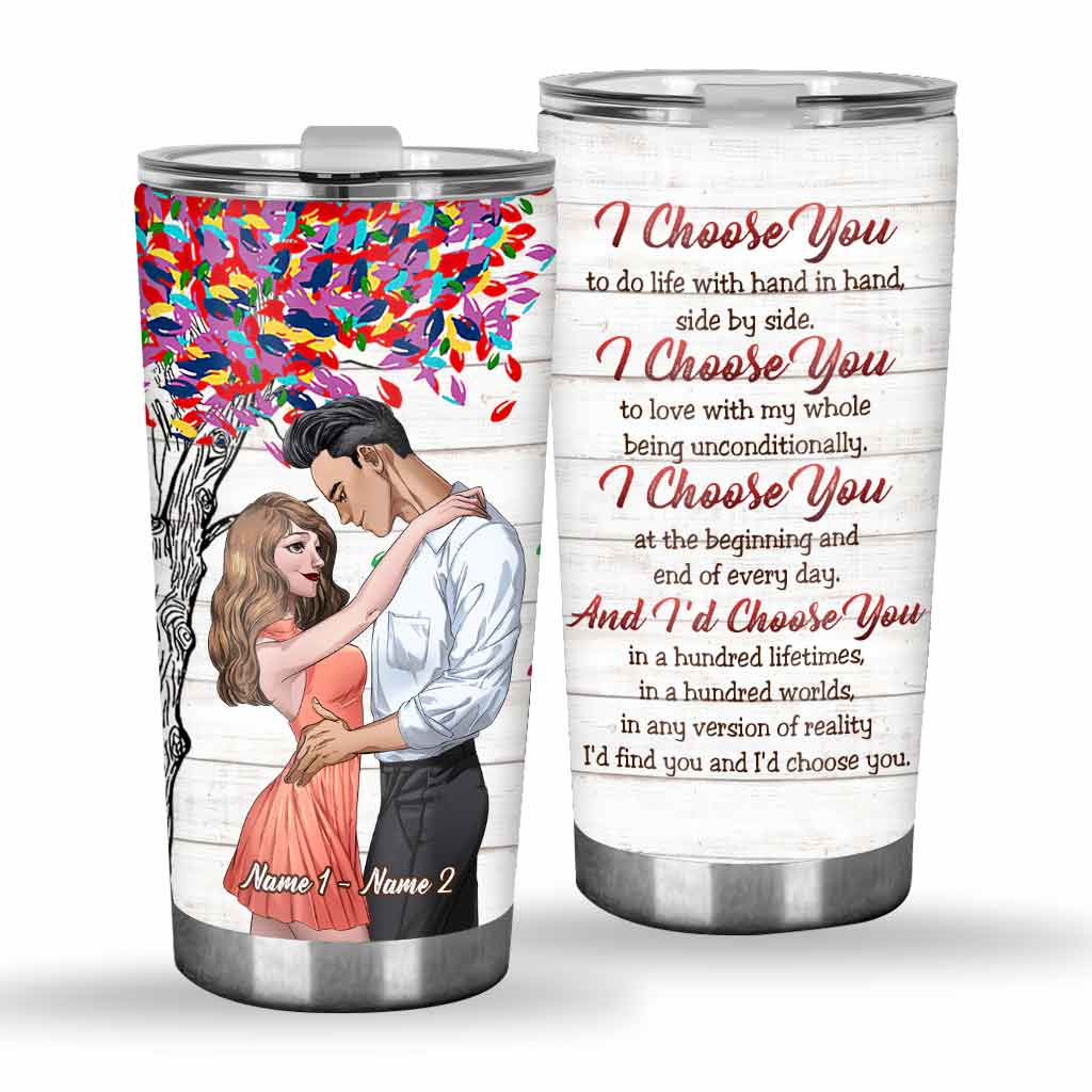 The Day I Met You Love Couple - Personalized Tumbler