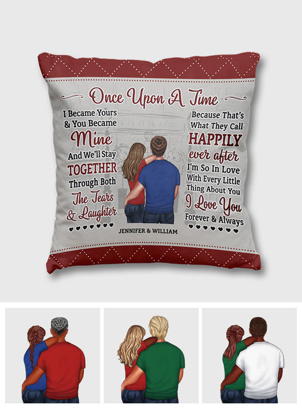Once Upon A Time - Personalized Couple Throw Pillow