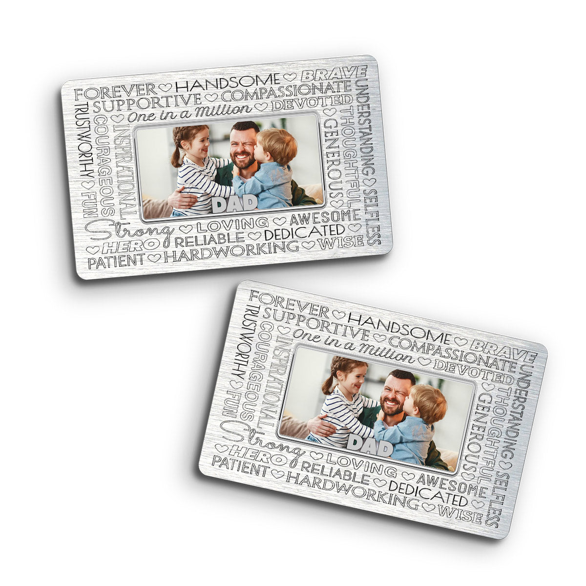 Father Forever - Personalized Father Wallet Insert Card