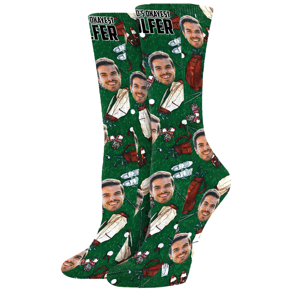 World's Okayest Golfer - Personalized Golf Socks