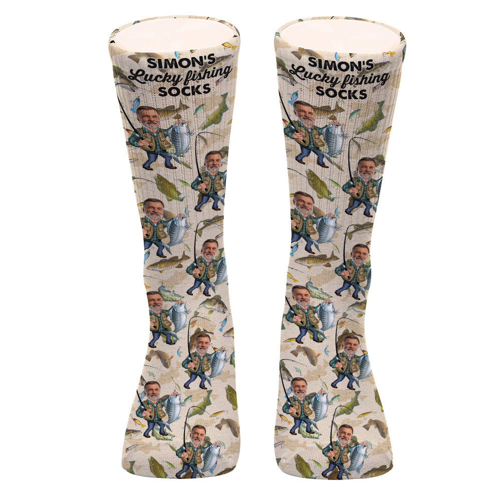 Lucky Fishing Socks - Personalized Fishing Socks