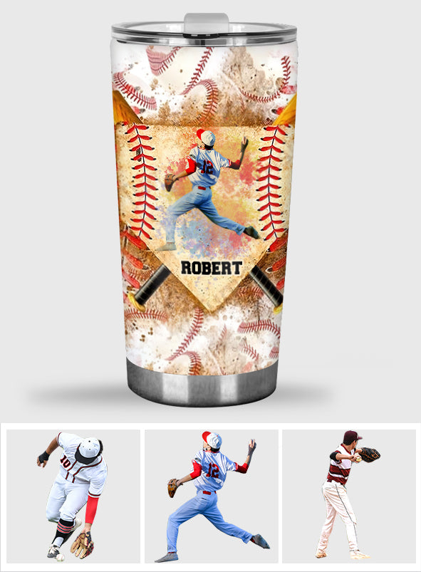 Game Day - Personalized Baseball Tumbler