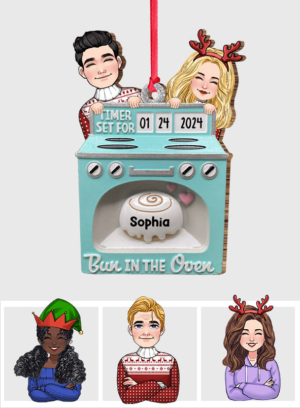 Bun In The Oven - Gift for Newborn - Personalized Ornament