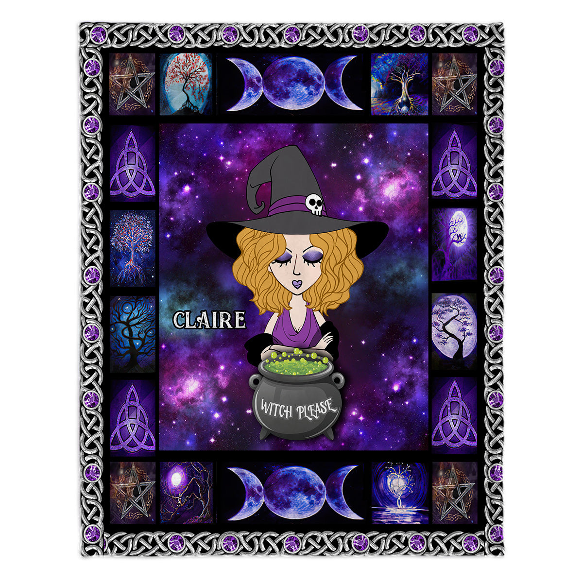 Witch Please - Personalized Witch Blanket
