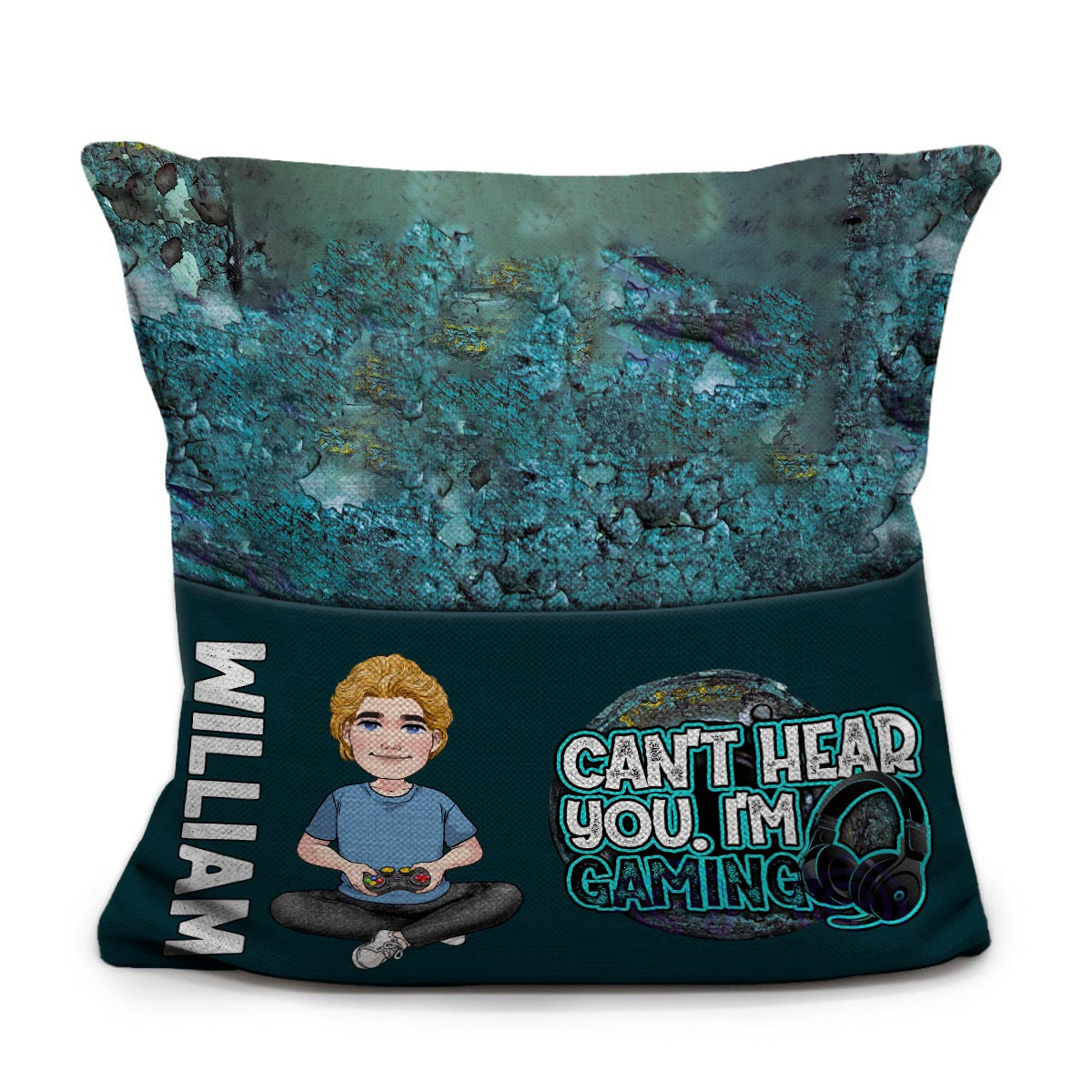 Can't Hear You I'm Gaming - Personalized Video Game Pocket Pillow