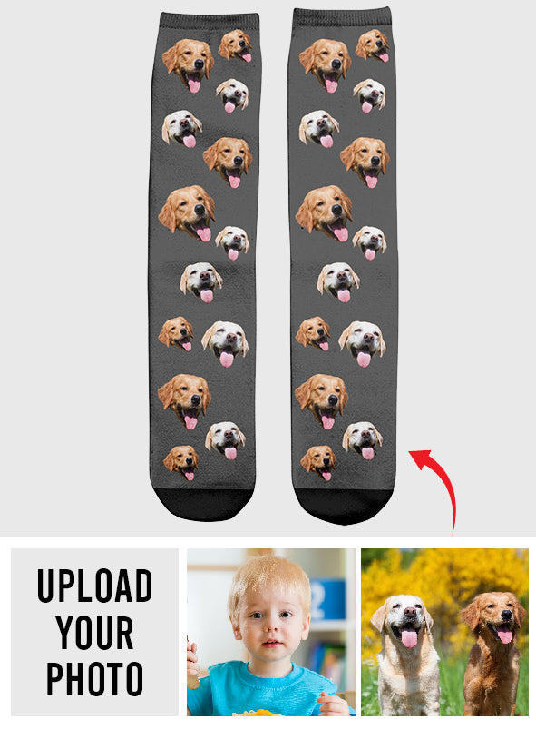 Custom Face - Personalized Dog Socks