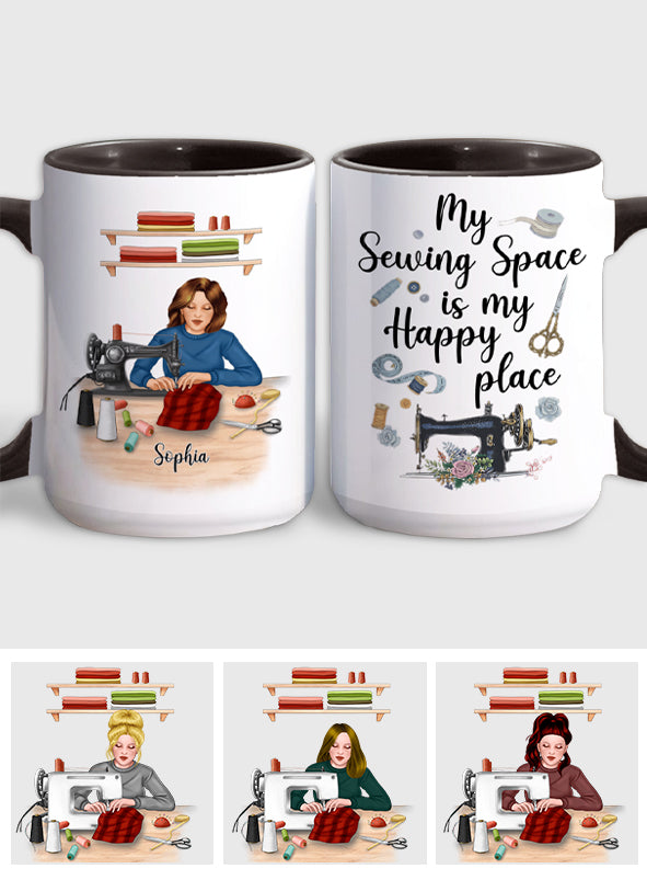 My Sewing Space - Personalized Sewing Accent Mug