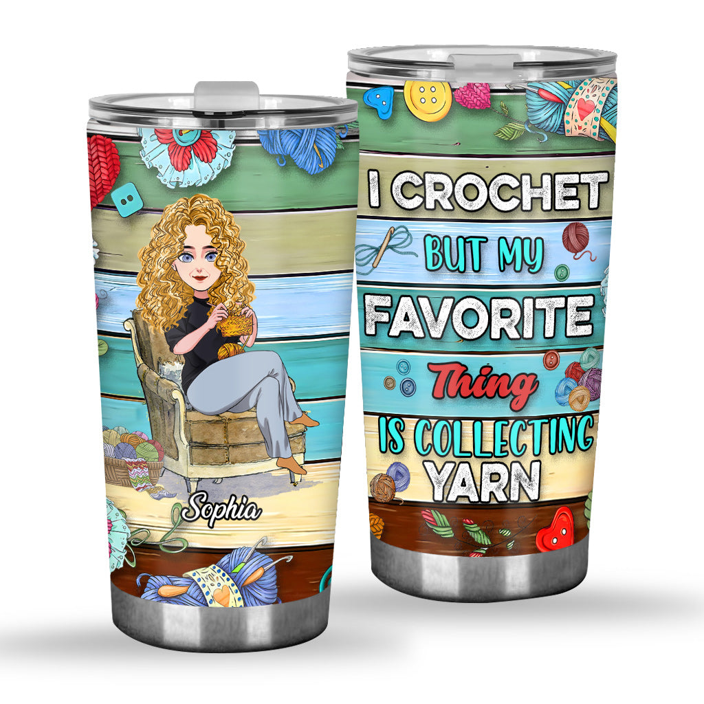 I Crochet - Personalized Crocheting Tumbler