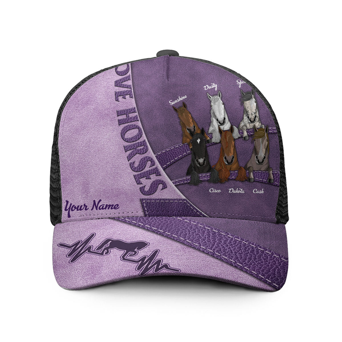 Love Horses - Personalized Horse Trucker Hat