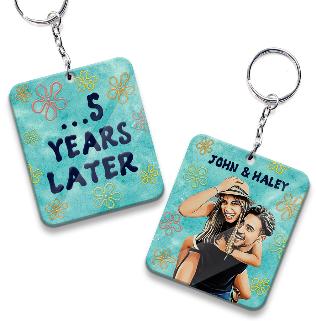 Years Later - Personalized Couple Keychain