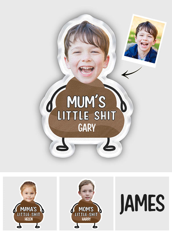 Mum's Little Shits - Personalized Mother Shaped Pillow