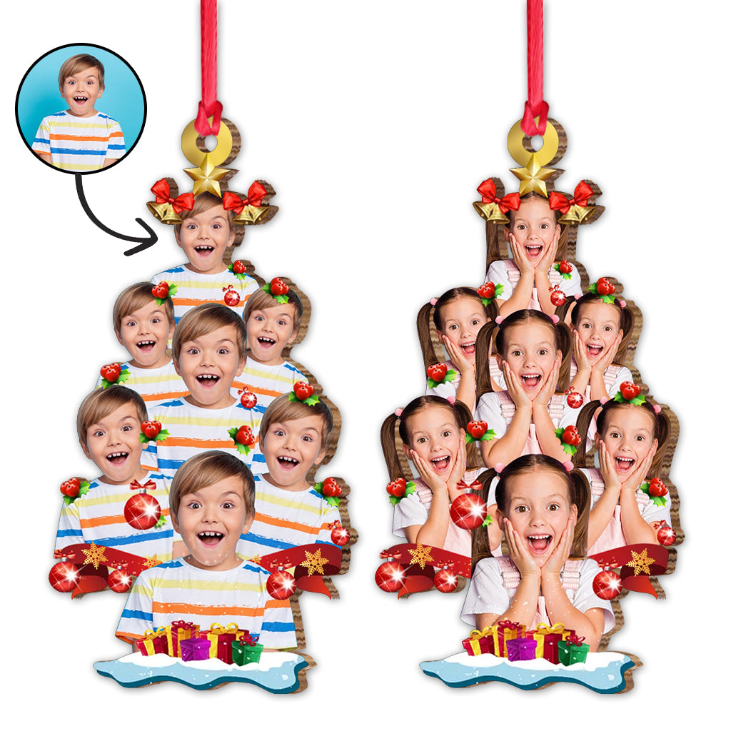 Christmas Tree Photo - Gift for grandma - Personalized Ornament