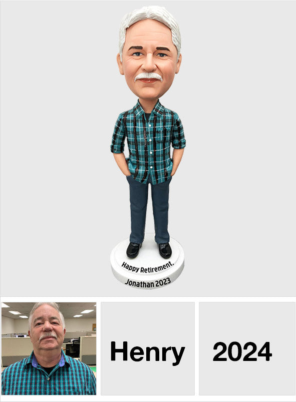 Happy Retirement - Personalized Retired Bobblehead