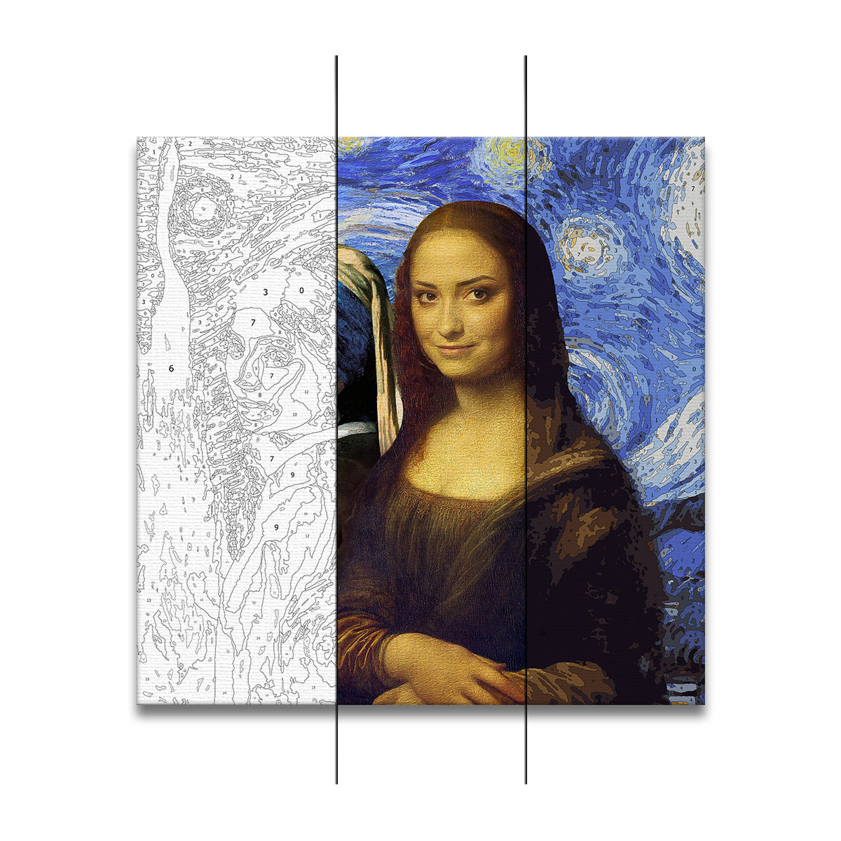 Bestie Selfie Mona Lisa Girl With Pearl Earrings - Personalized Bestie Paint By Numbers Kit