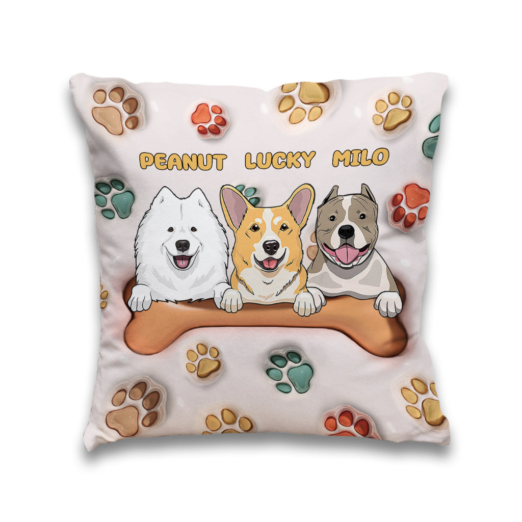 Best Dog Mom Ever - Personalized Dog Throw Pillow