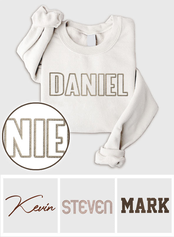 Custom Name - Personalized Kid Embroidered Sweater