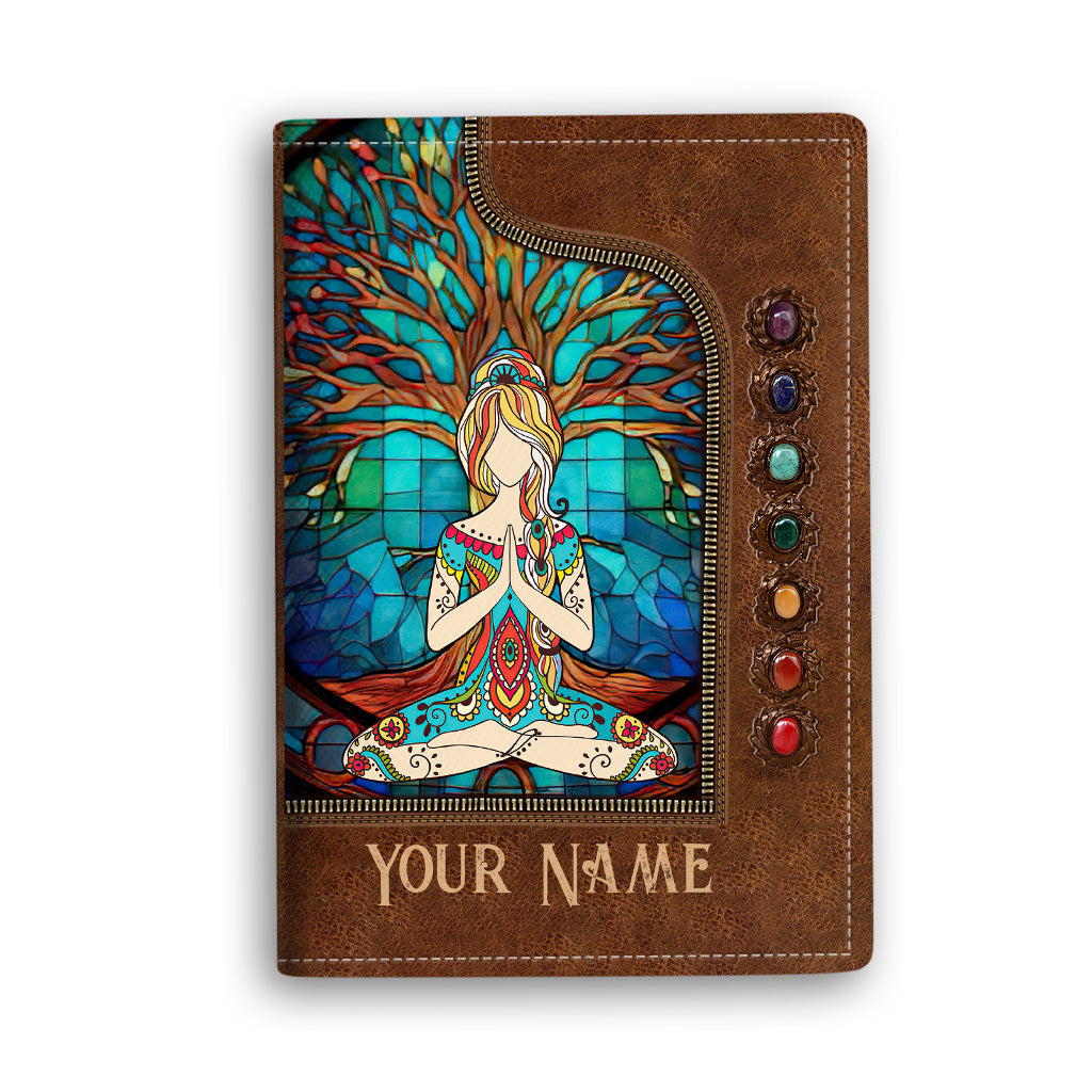 Namaste Green - Personalized Yoga Passport Holder