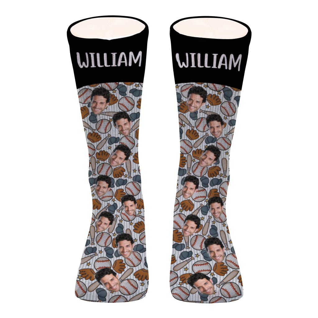 No Place Like Home - Personalized Baseball Socks