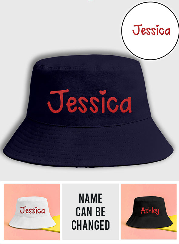 Custom Name - Personalized Aunt Embroidered Bucket Hat