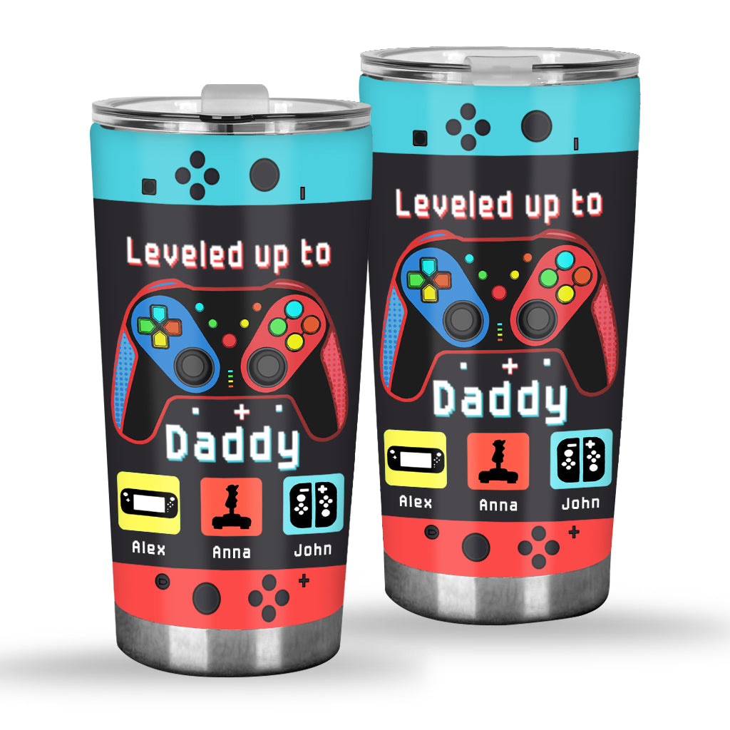 Gamer Dad Like A Regular Dad But Way Cooler - Video Game gift for dad, Gamer - Personalized Tumbler