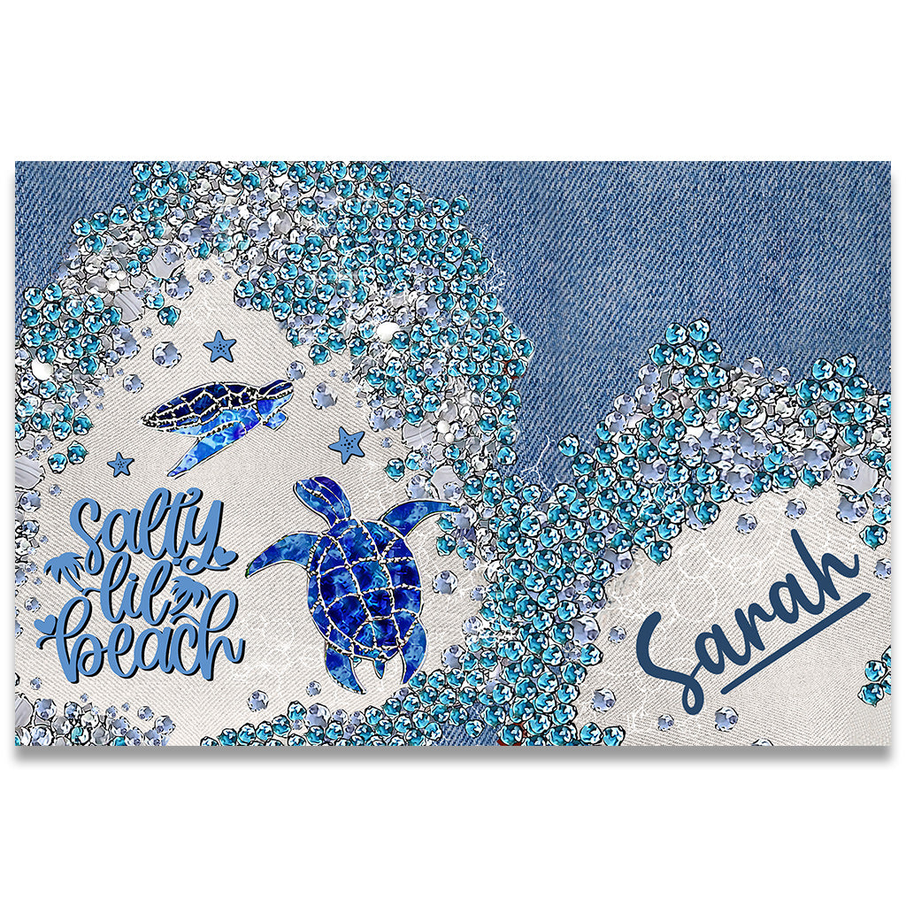 Turtle Bling - Personalized Turtle Doormat