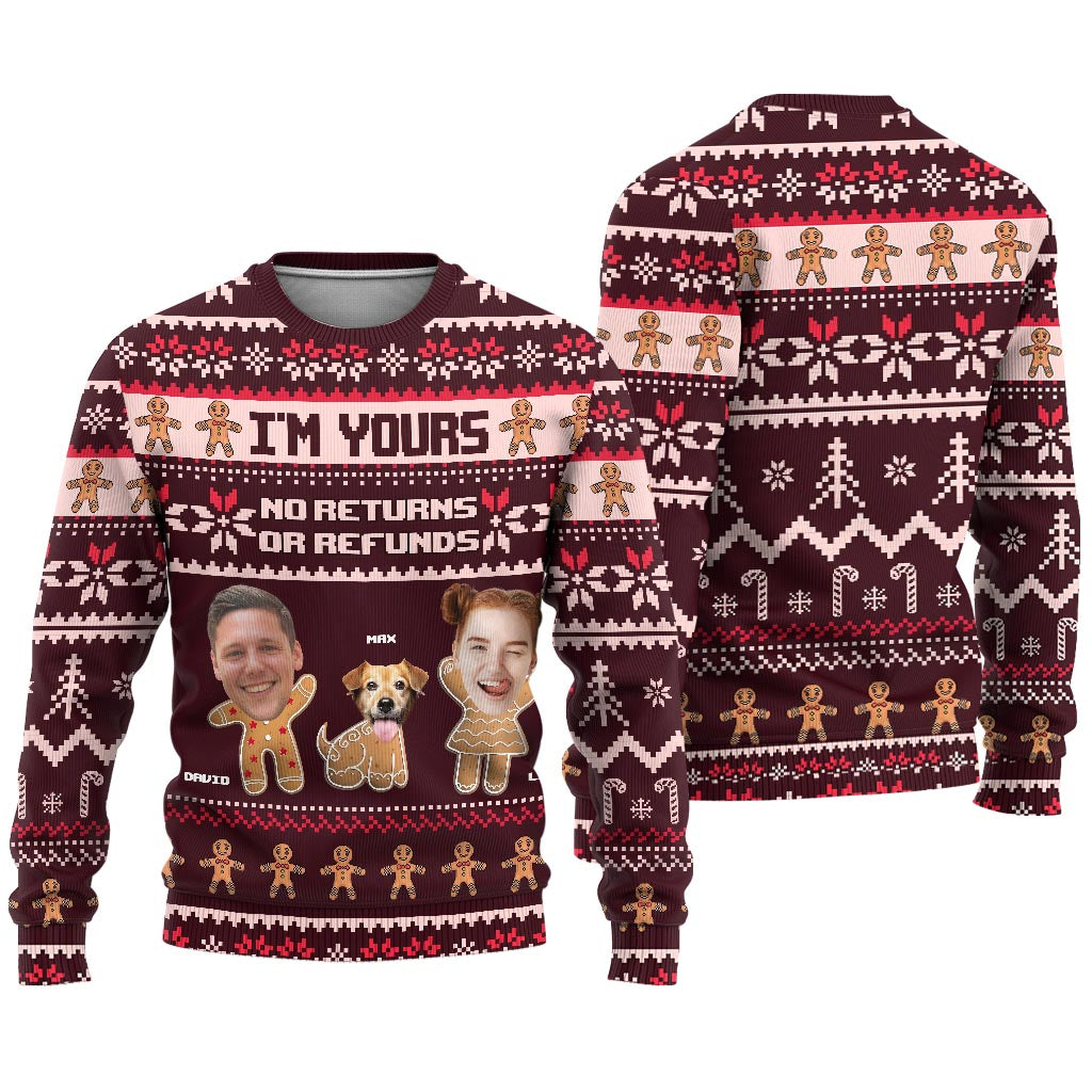 I'm Yours - Personalized Couple Ugly Sweater
