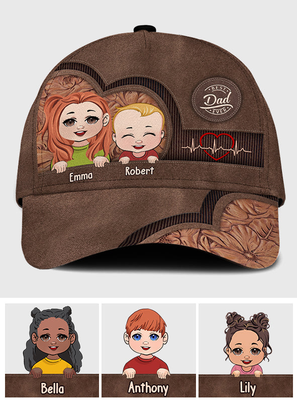 Best Dad Mom Grandma Grandpa Ever - Gift for dad, mom, grandma, grandpa, uncle, aunt - Personalized Classic Cap