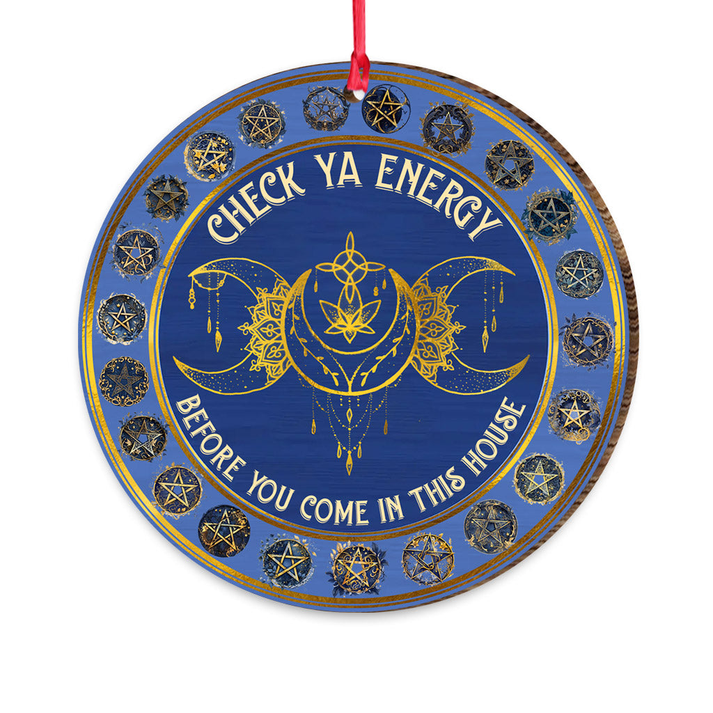Check Your Energy - Witch Ornament