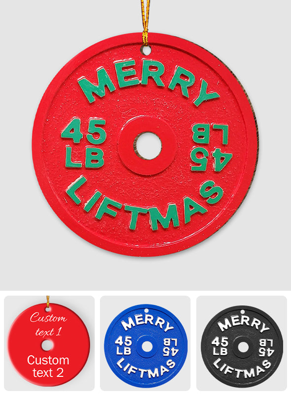 Merry Liftmas - Personalized Fitness Ornament