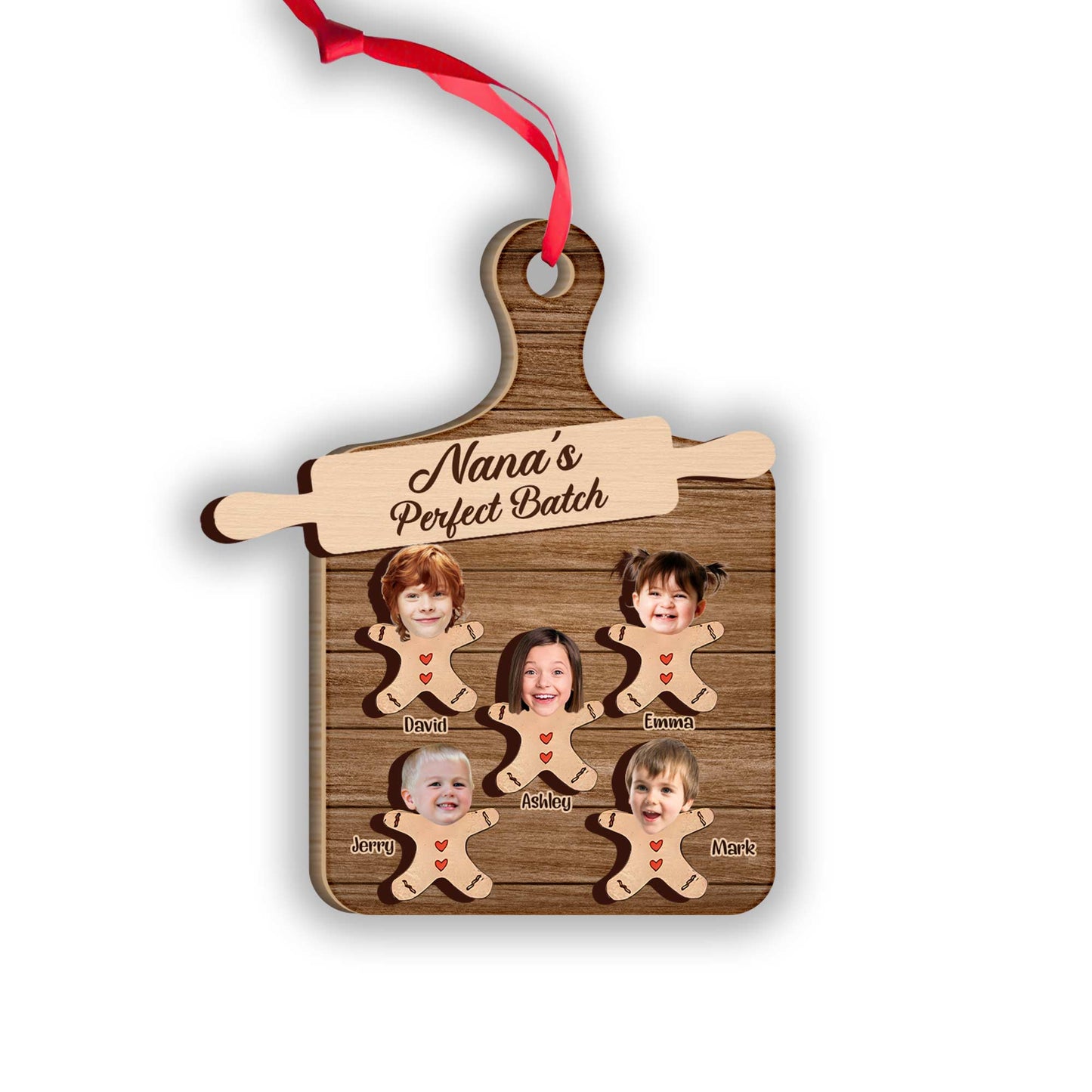 Grandma’s Perfect Batch - Personalized Grandma 2 Layered Piece Ornament