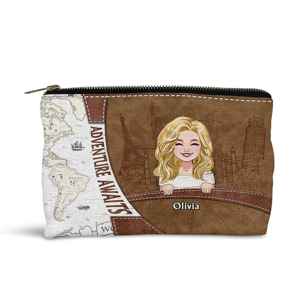 Adventure Awaits - Personalized Travelling Pouch