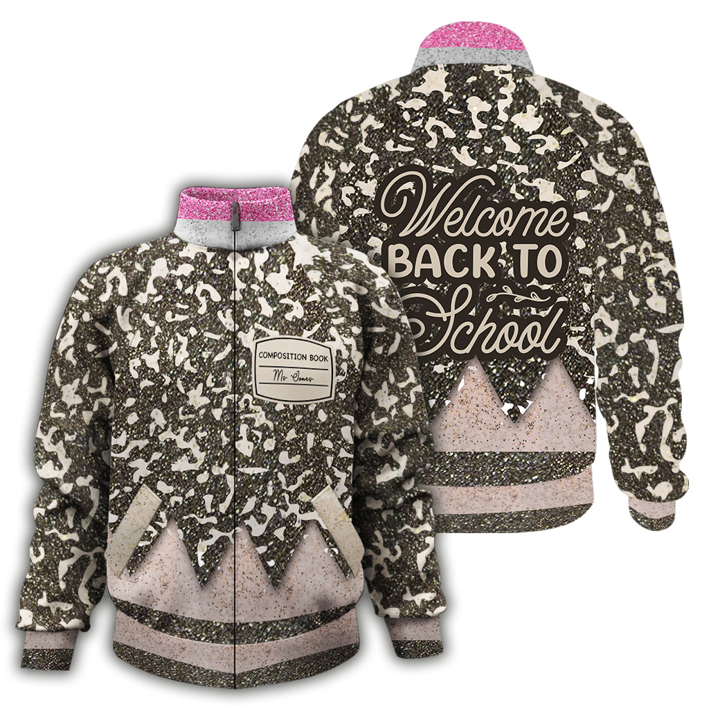 Welcome Back To School - Personalized Teacher Zip Jacket