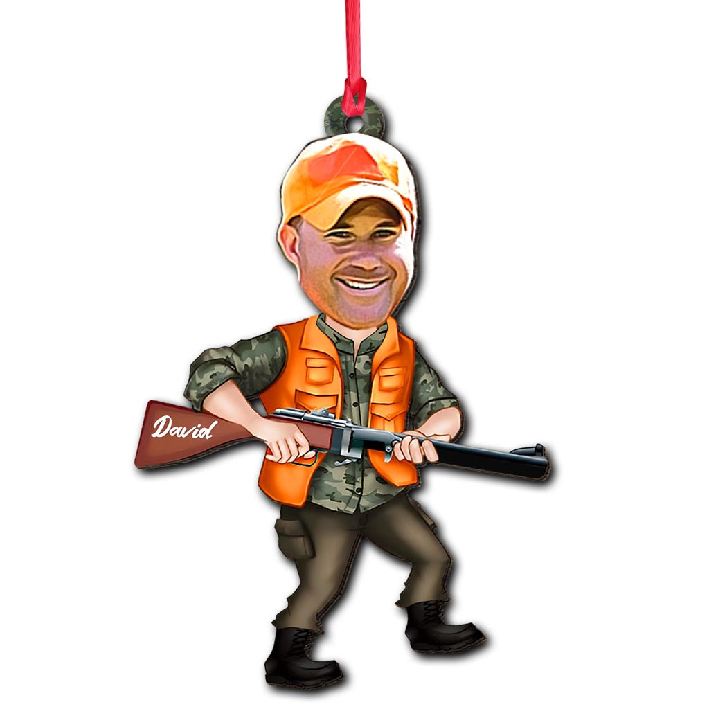 Photo Inserted Funny Hunting - Personalized Hunting Ornament