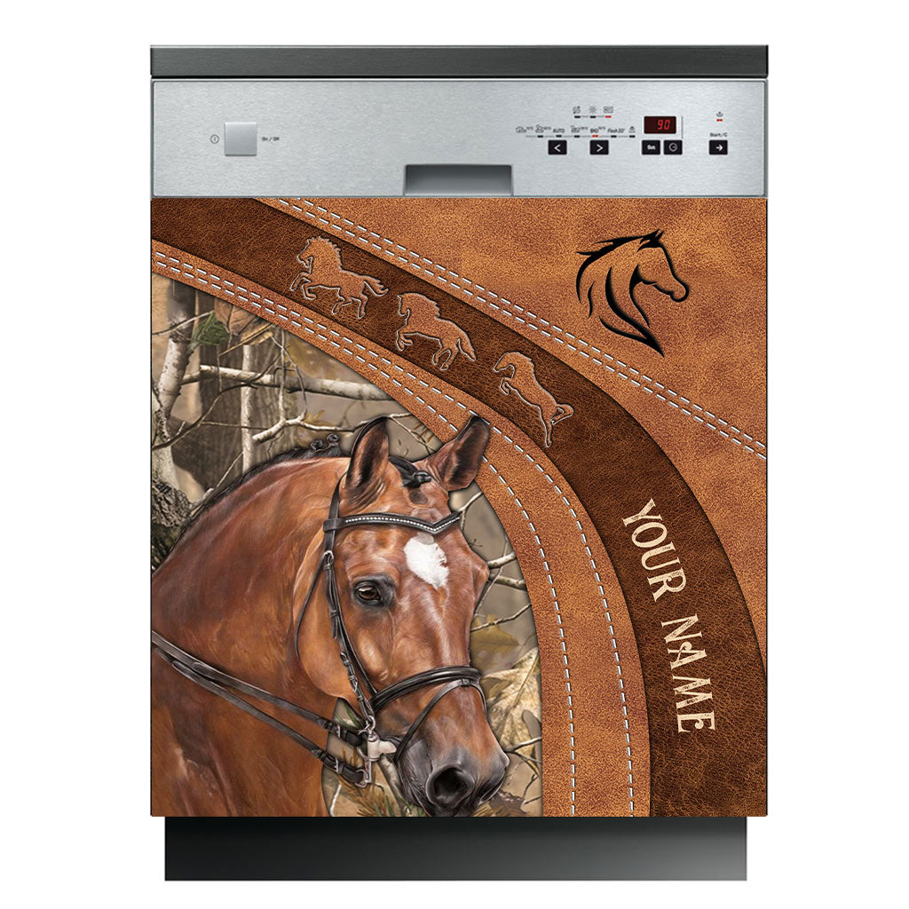 Love Horses - Personalized Horse Dishwasher Cover