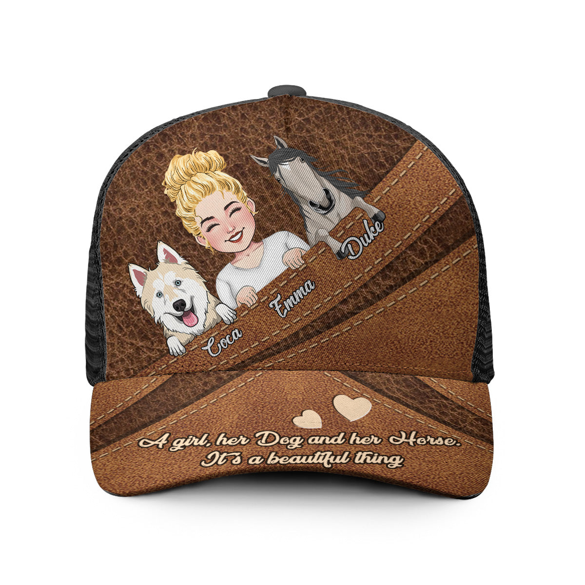 What A Beautiful Thing - Personalized Horse Trucker Hat