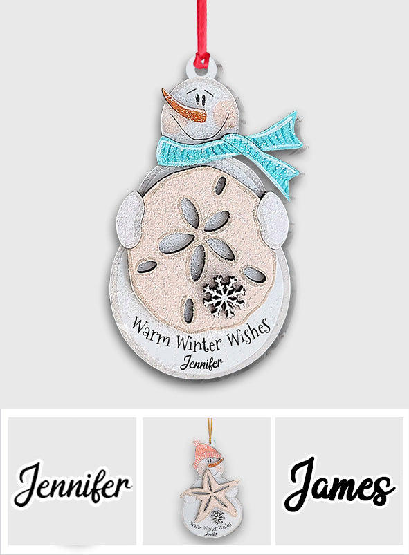Warm Winter Wishes - Personalized Sea Lover Ornament